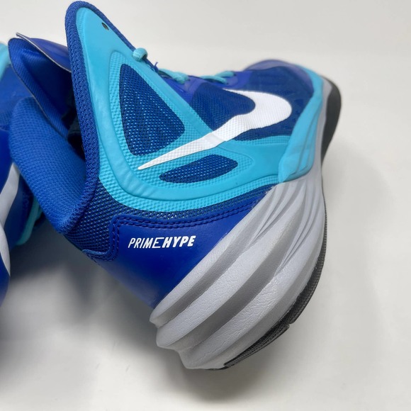 Nike Prime Hype DF Basketball Sneakers Mens 9 1/2 Blue White 3052 L.5.6 - Picture 9 of 13